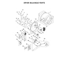 Kenmore 11081452710 dryer bulkhead parts diagram