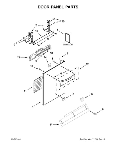 Door panel parts