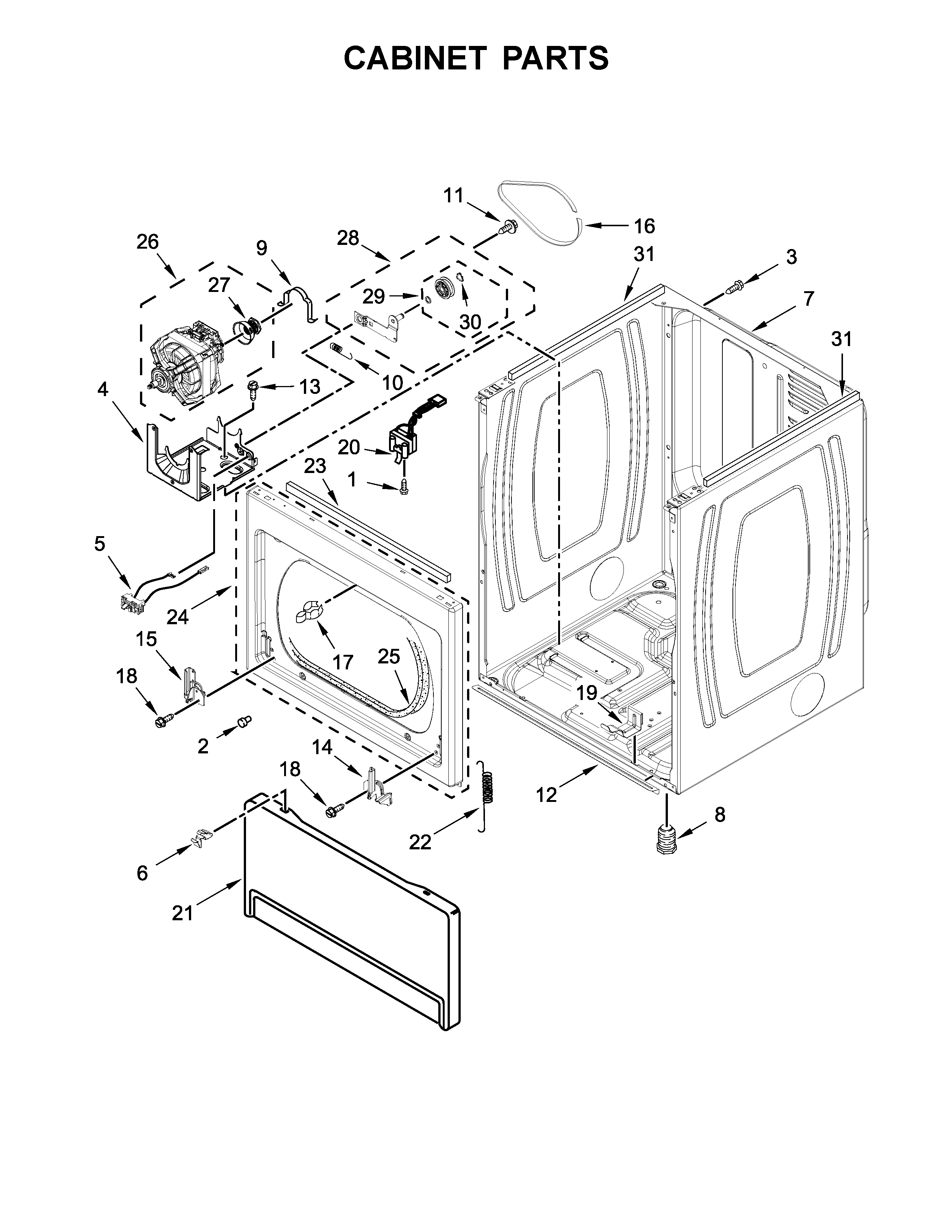 Cabinet parts