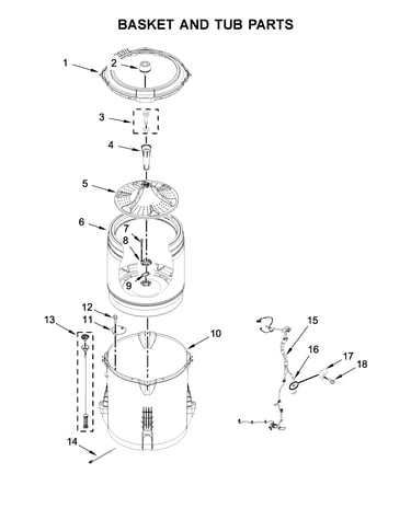 Basket and tub parts
