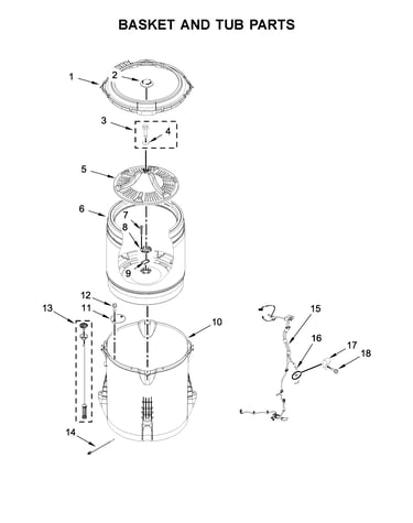 Basket and tub parts