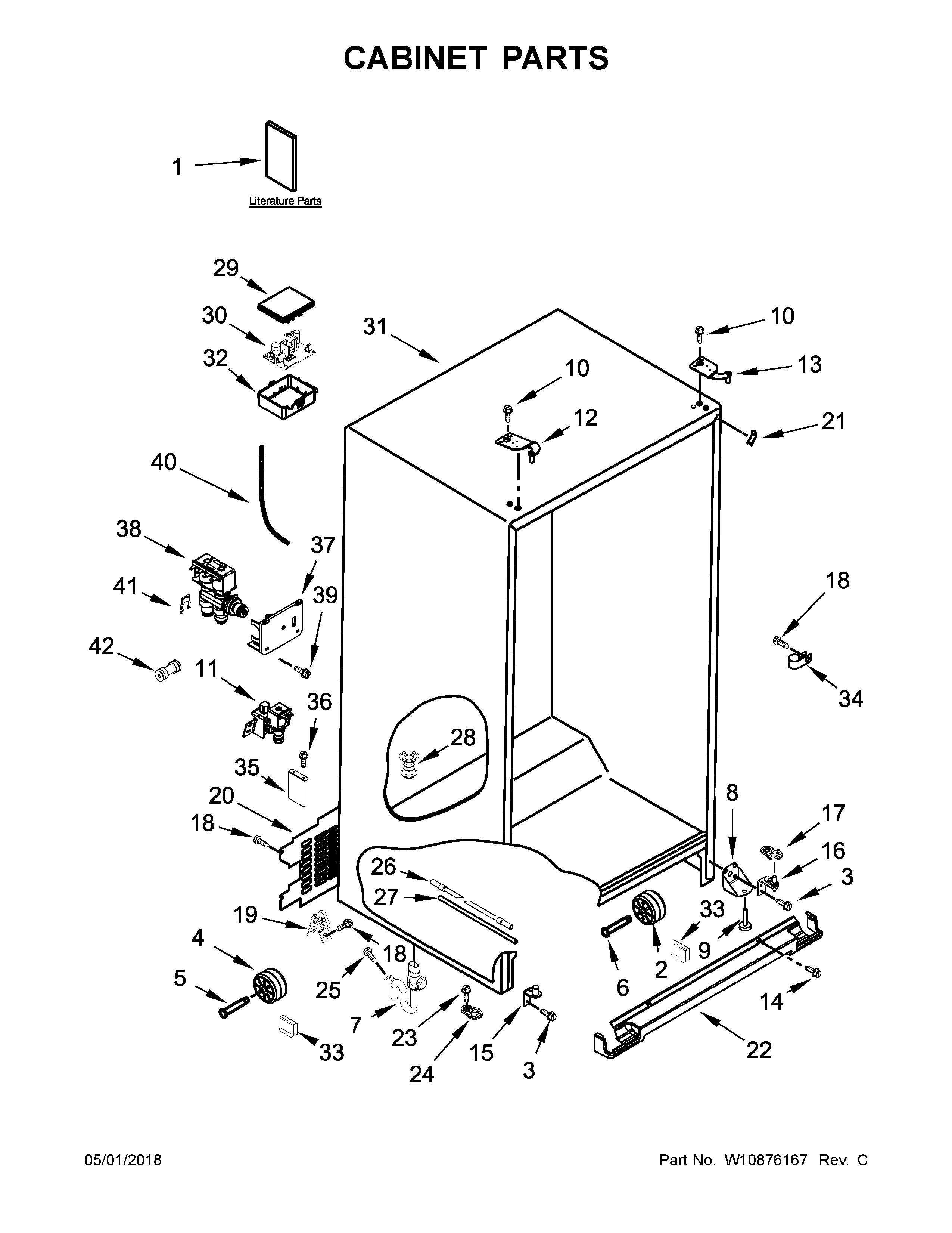 Cabinet parts