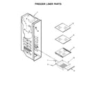 Kenmore 10651132213 freezer liner parts diagram