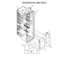 Kenmore 10651762511 refrigerator liner parts diagram