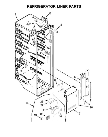 Refrigerator liner parts