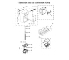 Kenmore 10651762511 icemaker and ice container parts diagram