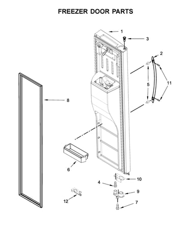 Freezer door parts