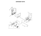 Kenmore 10651762511 dispenser parts diagram