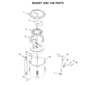 Kenmore 11025122811 basket and tub parts diagram