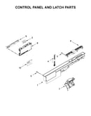 Control panel and latch parts