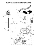 Pump, washarm and motor parts