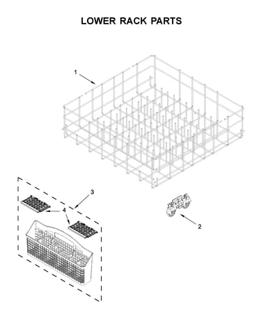 Lower rack parts