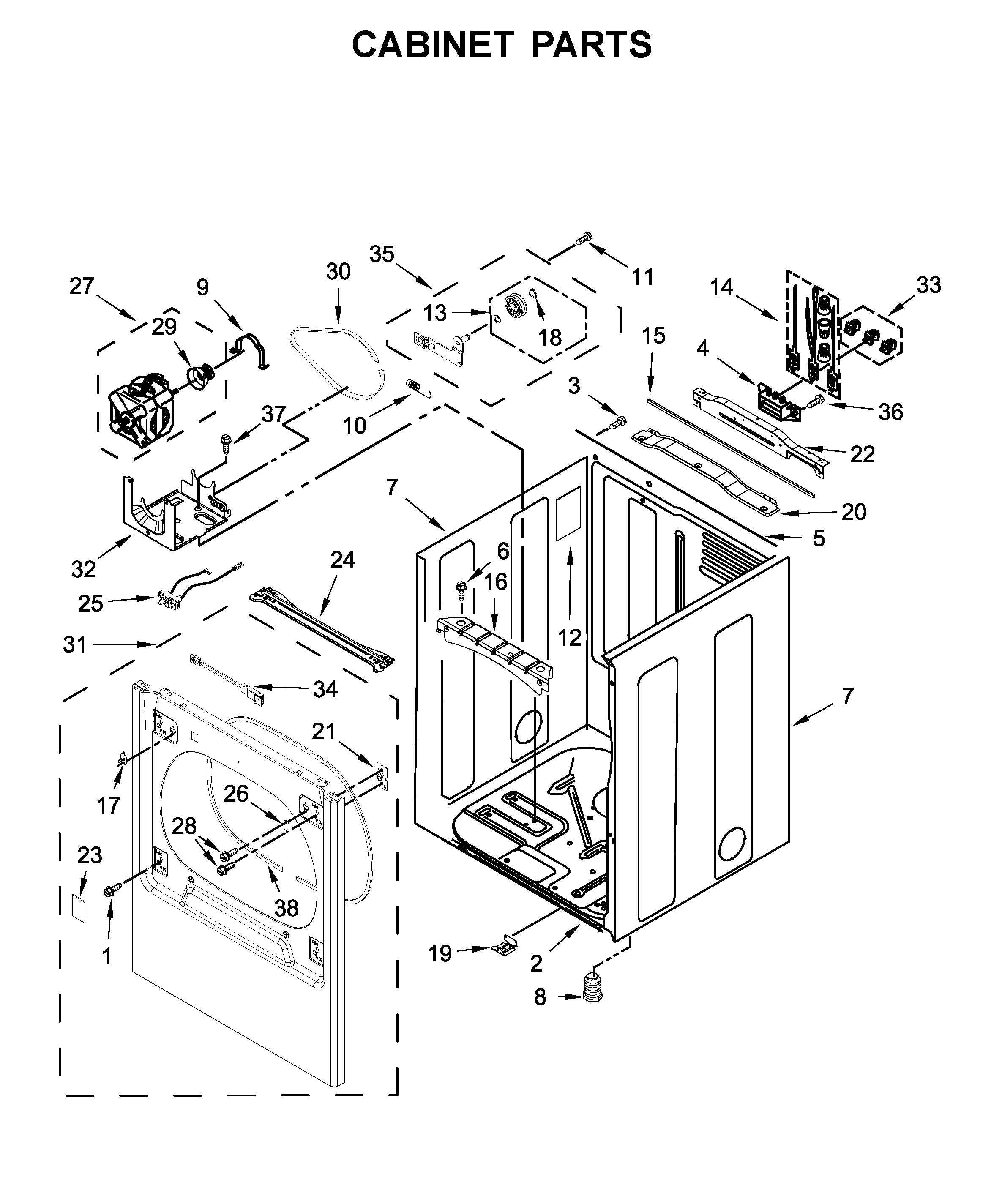 Cabinet parts