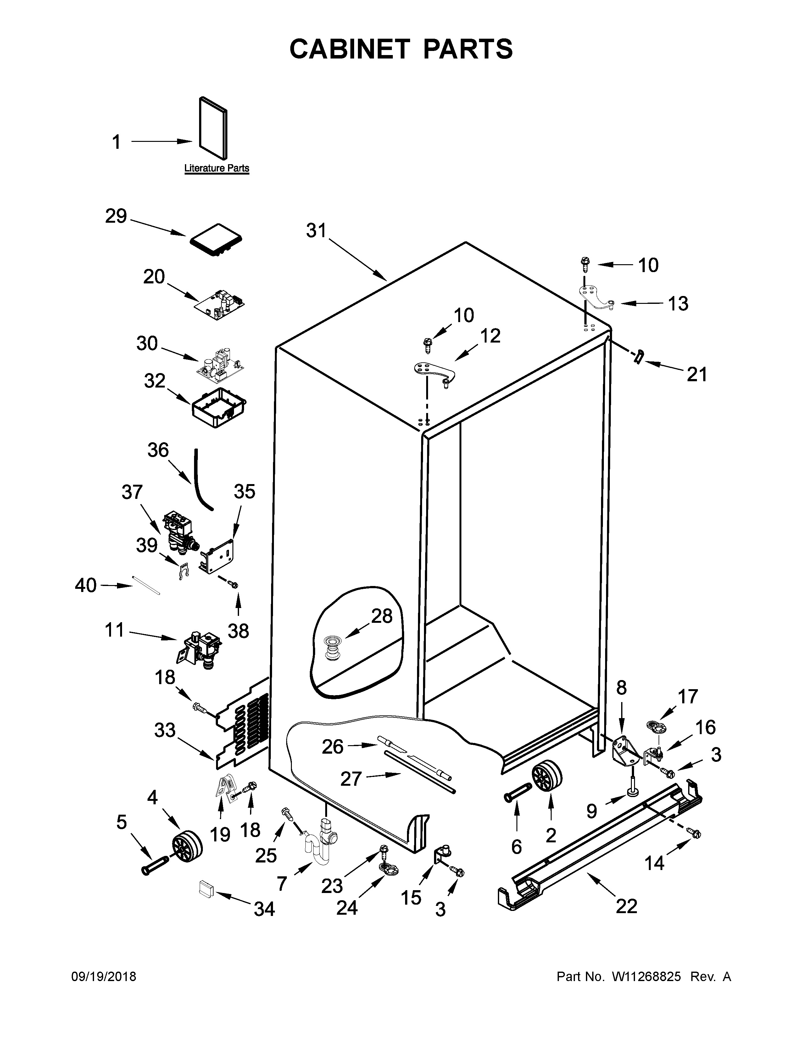 Cabinet parts
