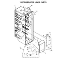 Kenmore 10651769512 refrigerator liner parts diagram
