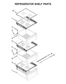 Refrigerator shelf parts