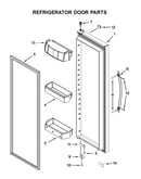 Refrigerator door parts
