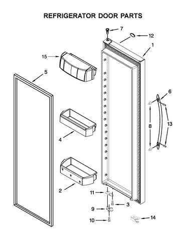 Refrigerator door parts