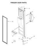 Freezer door parts