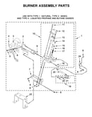 Burner assembly parts