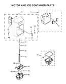 Motor and ice container parts