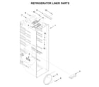 Kenmore 10651724410 refrigerator liner parts diagram