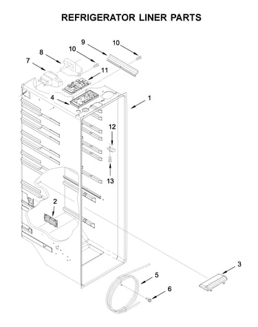 Refrigerator liner parts