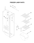 Freezer liner parts