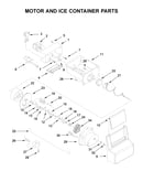 Motor and ice container parts