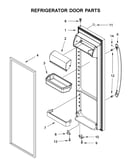 Refrigerator door parts