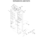 Kenmore 10651789414 refrigerator liner parts diagram