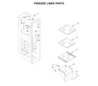 Kenmore 10651789414 freezer liner parts diagram