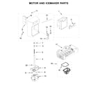 Kenmore 10651789414 motor and icemaker parts diagram