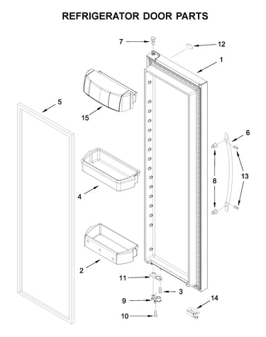 Refrigerator door parts