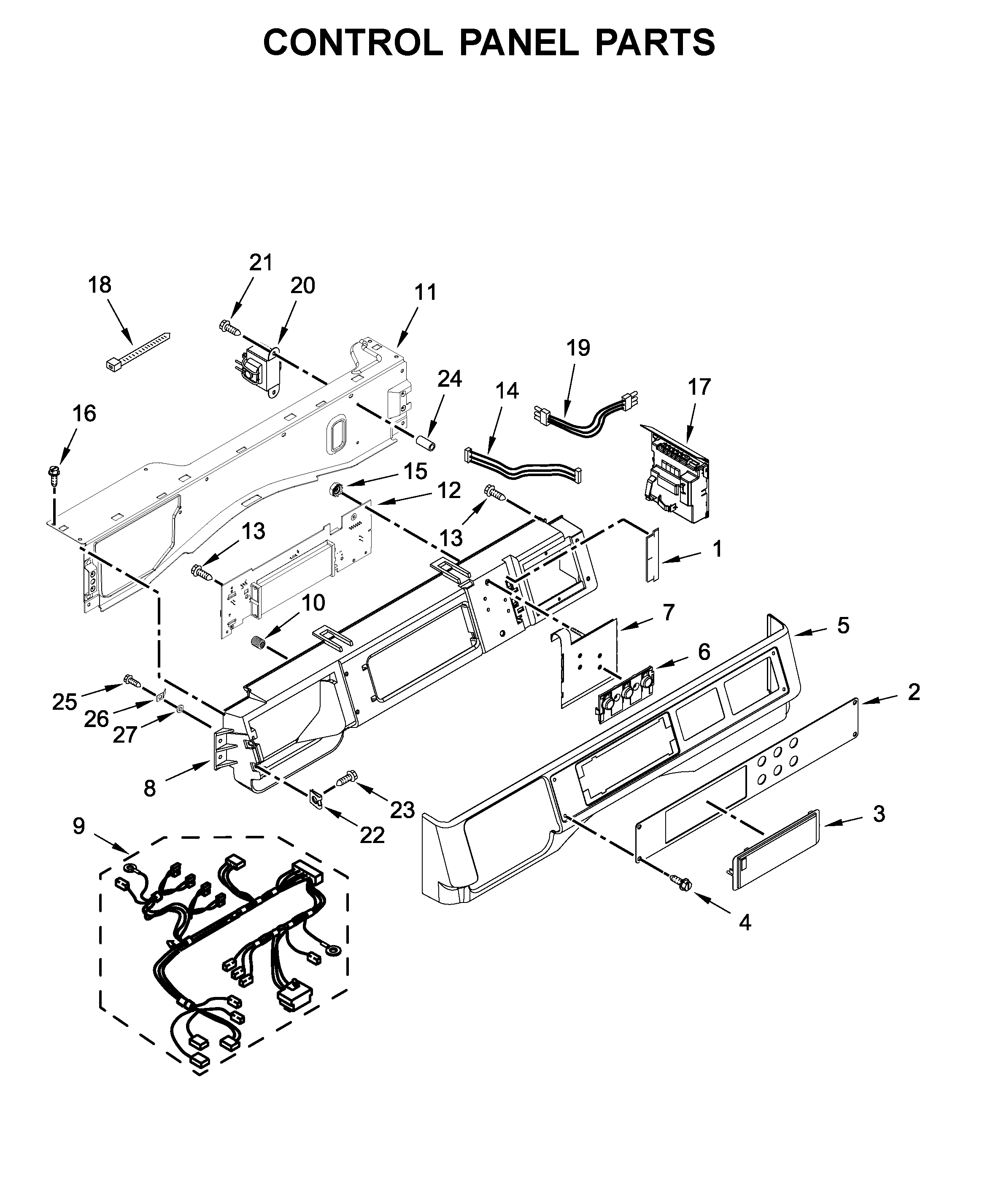 Control panel parts