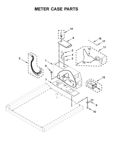 Meter case parts