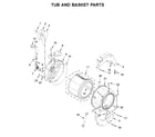 Kenmore 11041952710 tub and basket parts diagram