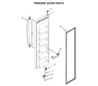 Kenmore 1064641133710 freezer door parts diagram
