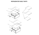 Kenmore 10650049710 refrigerator shelf parts diagram