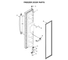 Kenmore 10650043710 freezer door parts diagram