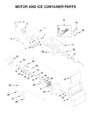 Motor and ice container parts