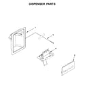 Kenmore 10651752710 dispenser parts diagram