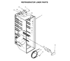 Kenmore 1064651339710 refrigerator liner parts diagram