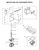 Motor and ice container parts