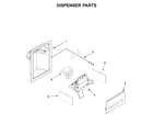 Kenmore 10651335710 dispenser parts diagram