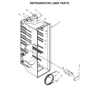 Kenmore 10651112711 refrigerator liner parts diagram