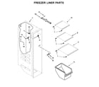 Kenmore 10651119711 freezer liner parts diagram