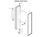 Kenmore 10651119711 freezer door parts diagram
