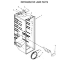 Kenmore 10651115711 refrigerator liner parts diagram