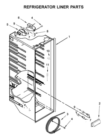 Refrigerator liner parts